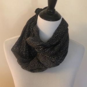 GREY, SPARKLY SCARF